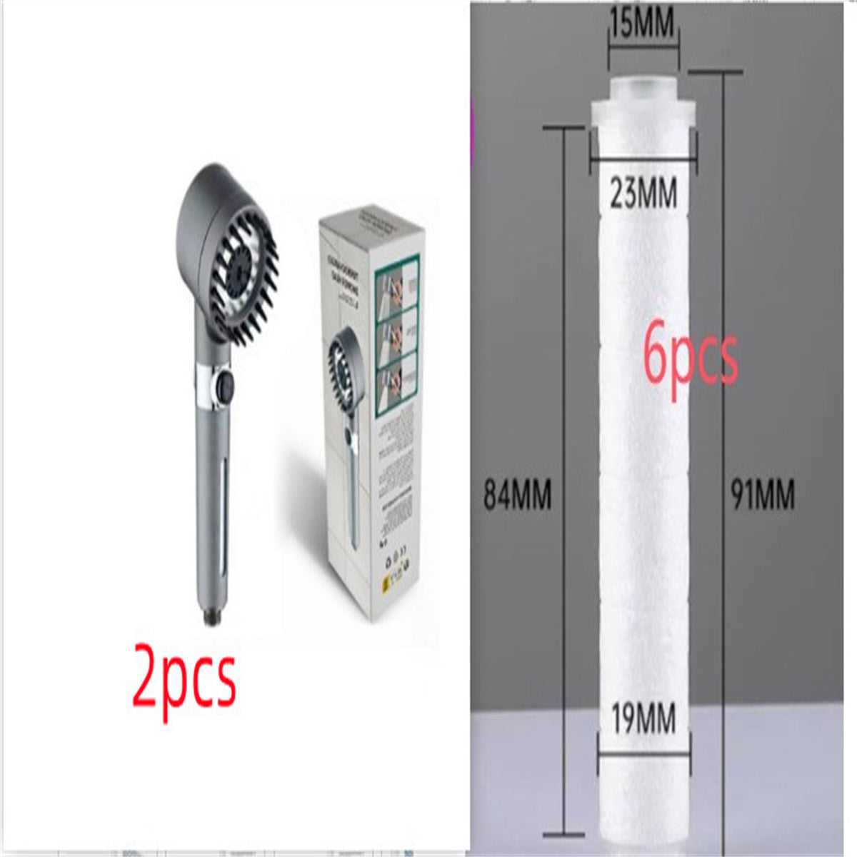 3 Modes High-Pressure Shower Head – Portable Filter Rainfall Faucet for Bathroom