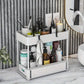 2PC Under Sink Organizer Rack – Space-Saving Storage for Kitchen & Bathroom!